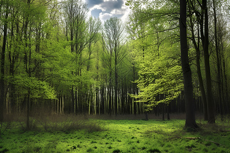 和平的森林背景图片