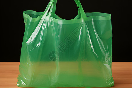 绿色的塑料袋背景图片