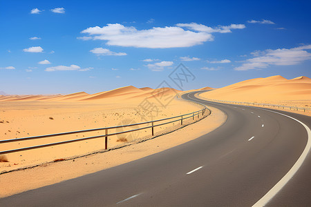 沙漠道路沙漠中的交通道路背景