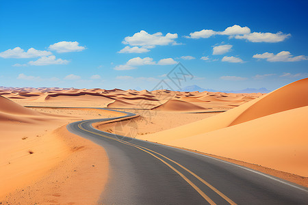 沙漠道路沙漠中的交通公路背景