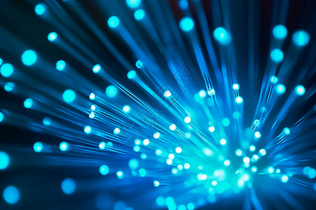 蓝光网络的光纤背景图片