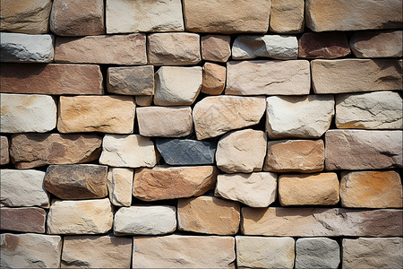 堆砌的石头石头堆砌的墙背景