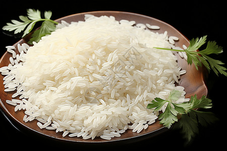 盘子里的米粒背景图片