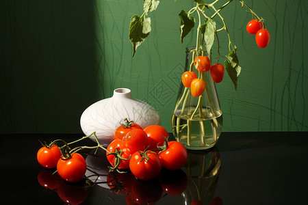 番茄的盛宴背景图片