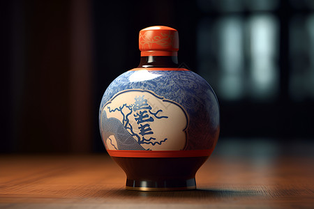 独特设计的瓷瓶背景图片