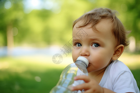 喝水小孩小男孩喝水背景