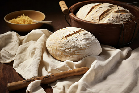 面包发酵美味的发酵面包背景