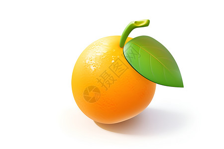 简约可爱的橘子绘画背景图片