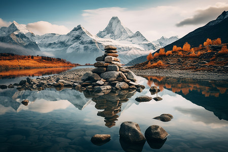 高原奇景背景图片