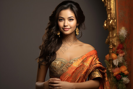 泰国的美女泰式服装高清图片