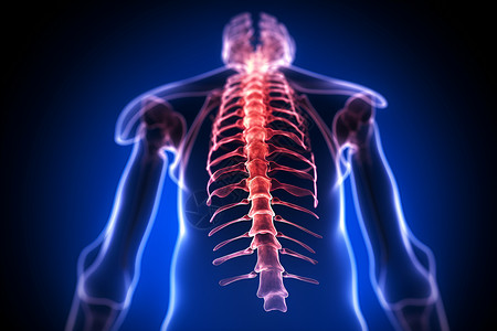 脊椎骨骼背景图片