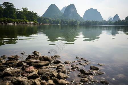 山脉的影子背景图片