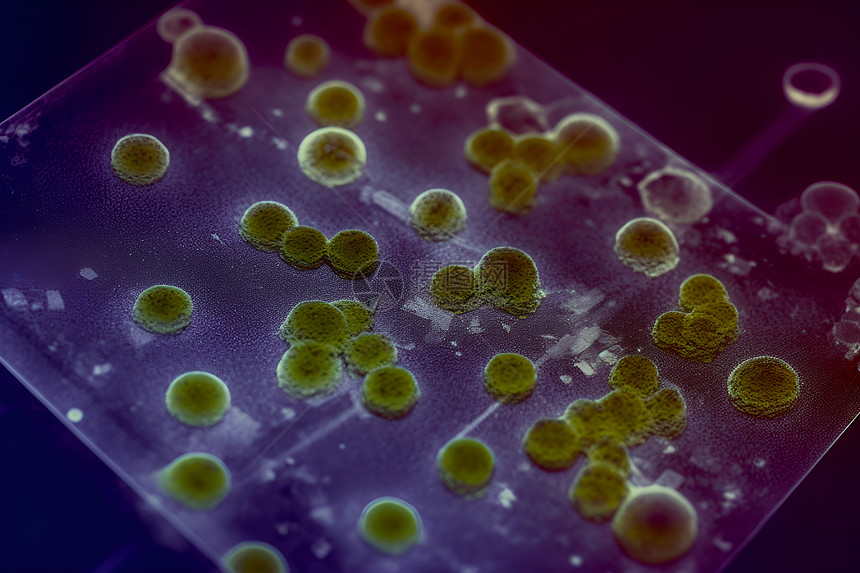 微观的微生物病毒图片