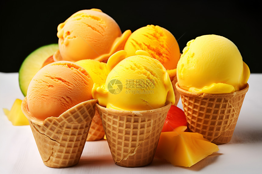 美食艺术冰淇淋图片