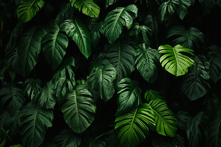 翠绿的植物背景图片