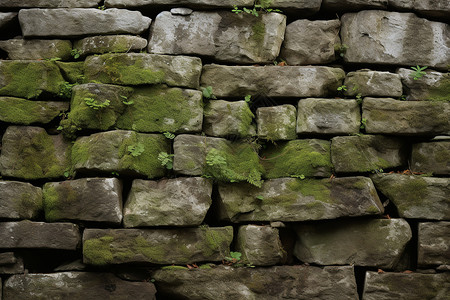 堡垒墙壁复古的石墙背景