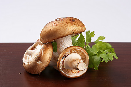 健康新鲜的香菇背景图片