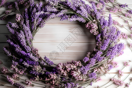 紫色的花环背景图片
