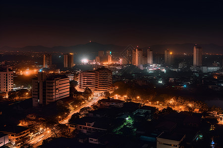 城市夜晚的景观背景图片