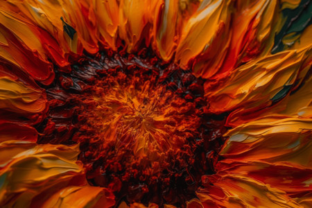 绘画的太阳花背景图片