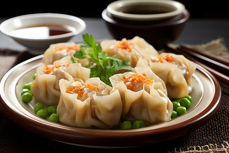 美味蒸饺传统美食蒸饺高清图片