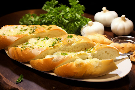 可口的黄油面包背景图片