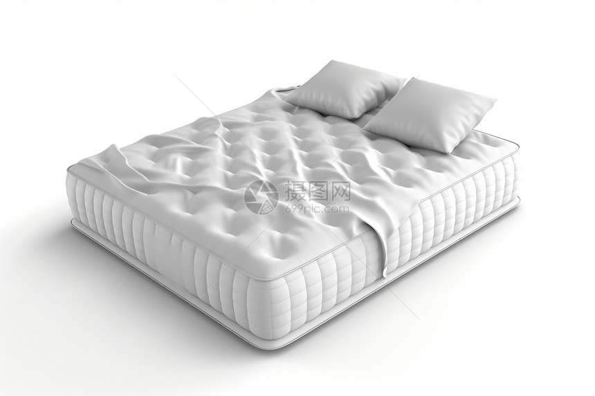 舒适简约的床垫图片