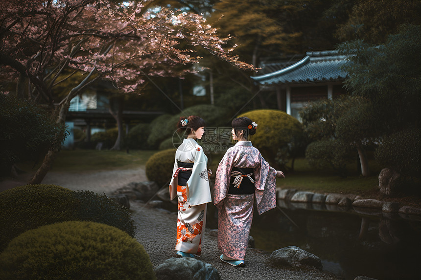 日本传统和服女性图片