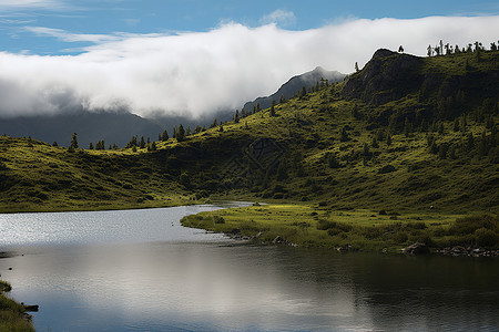 寂静山谷寂静的山谷河流背景