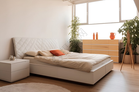 简洁现代的卧室背景图片