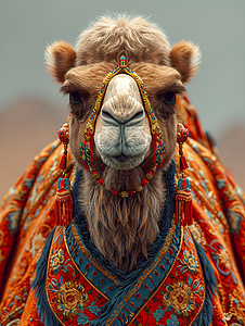 可爱的骆驼背景图片