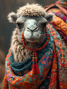 骆驼的衣服背景图片