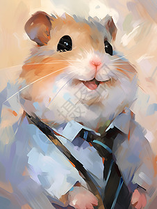 领带装扮的老鼠背景图片