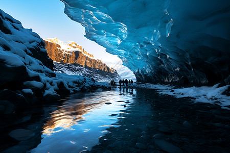 冰川幻境背景图片