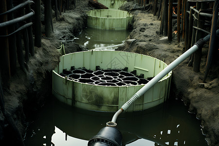 废水处理设施高清图片