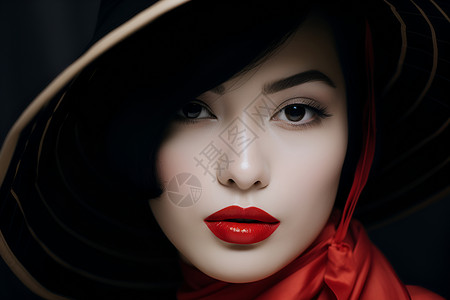 红唇的女人背景图片