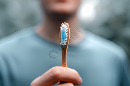 护理口腔健康的牙刷背景图片
