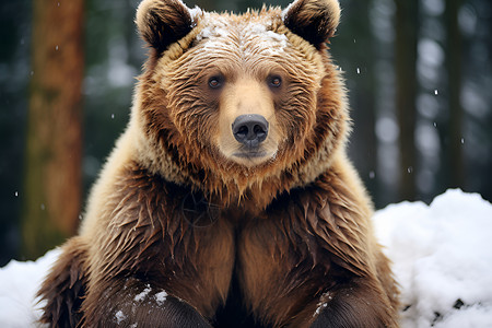 凶猛可怕的棕熊高清图片
