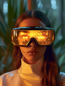 时尚美感的VR智能眼镜背景图片