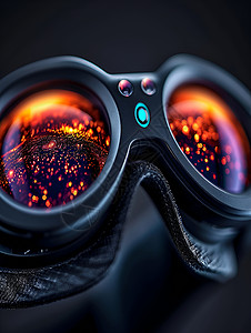 黑色虚拟现实眼镜背景图片