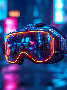 的虚拟现实眼镜背景图片