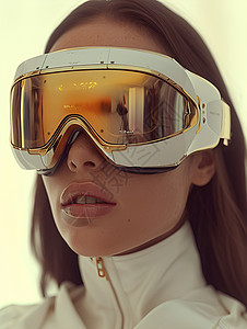 时尚高科技的VR智能眼镜背景图片