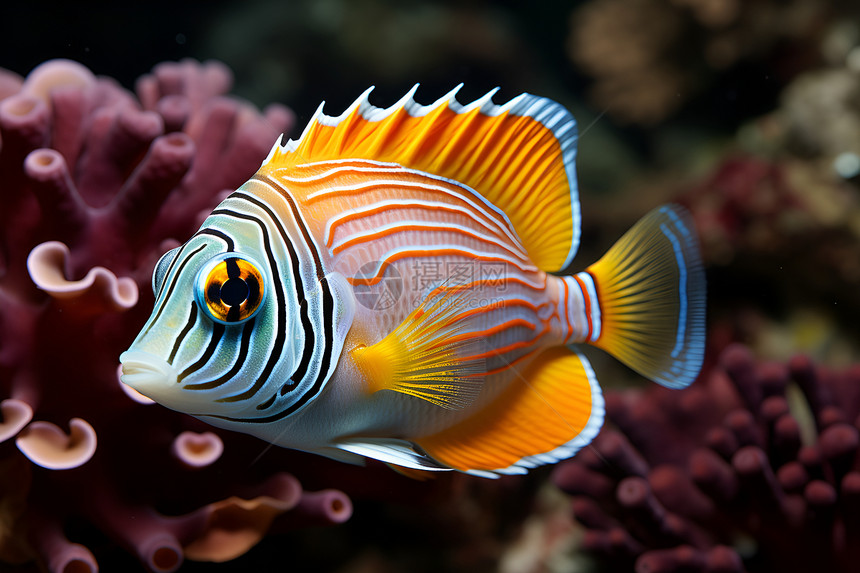 海底的珊瑚鱼图片