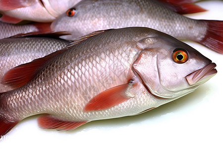 新鲜的食物鱼类背景图片
