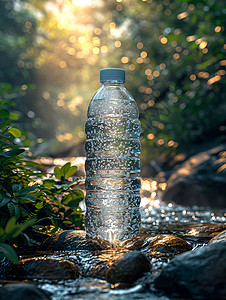 塑料瓶山川一瓶水设计图片