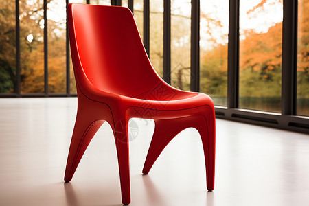 现代极简风格的塑料椅子背景图片