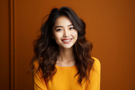 笑容灿烂的亚洲美女高清图片