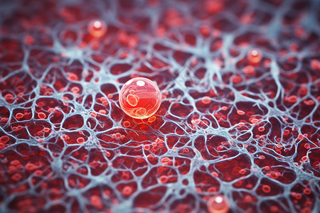 抽象微生物癌症细胞概念图背景图片