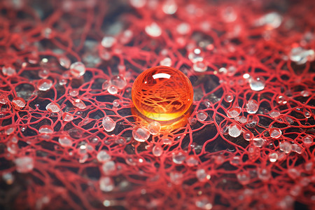 医学研究的癌症细胞概念图背景图片