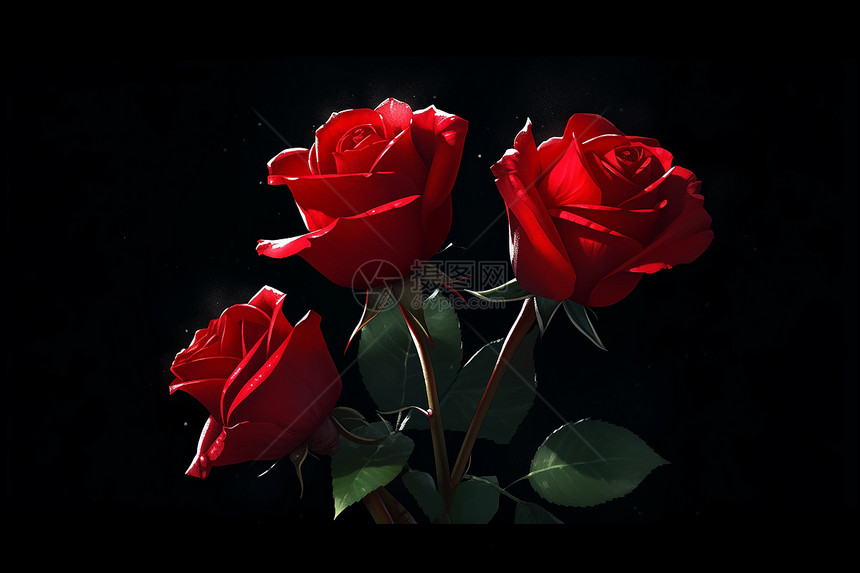 红玫瑰之恋图片